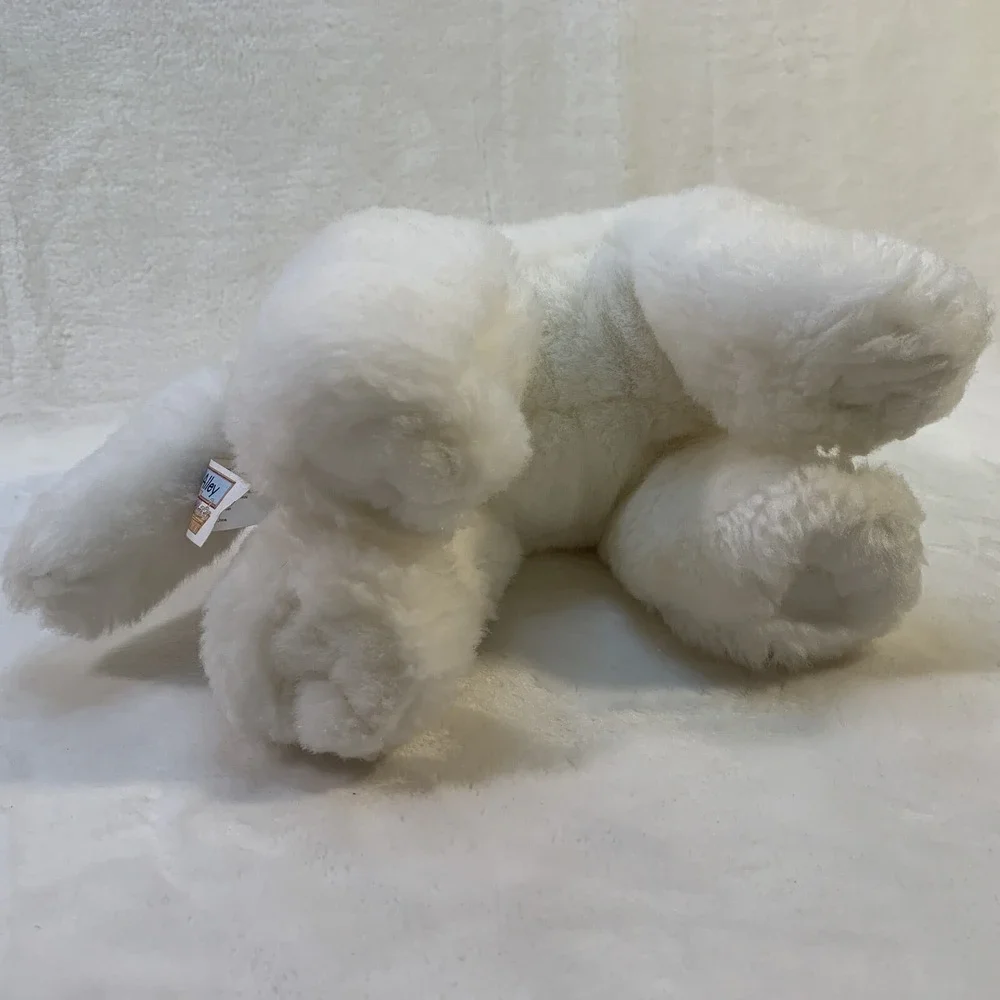 2000 Toys R Us Animal Alley White Kitty‎ CAT Plush Stuffed Kitten Blue Eyes EUC